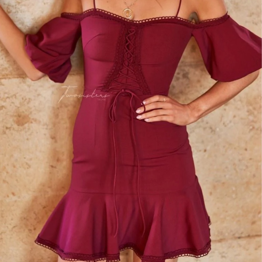 NWT- JAUS Red Daynah Dress